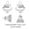 thumbnail image 3 of RAM Mounts X-Grip® Phone Mount with Twist-Lock™ Suction Cup Base, 3 of 7
