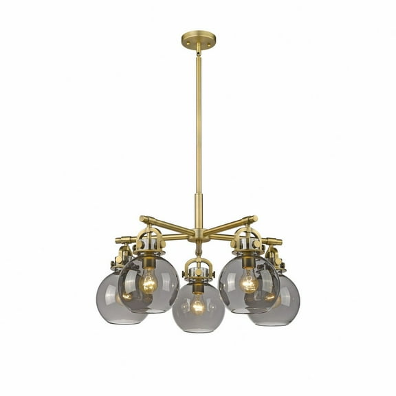 Innovations Lighting - Newton Sphere - 5 Light Chandelier In Industrial