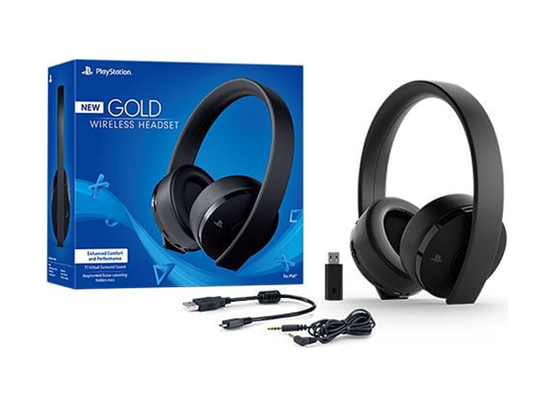 Restored PlayStation 3002498 Gold Wireless Headset