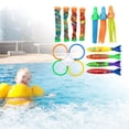 thumbnail image 3 of Water Diving Toys Swimming Pool Toys Set for Party s Dive Rings Pool 15pcs, 3 of 10