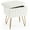 White, variant on LIFERECORD Faux Fur Vanity Stool with Hidden Storage | Plush Swivel Makeup Seat & Ottoman Footrest for Bedroom & Entryway, White