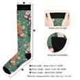 thumbnail image 3 of FORMRS Womens Knee High Socks Casual Long Thick Travel Daily Wear, 1 Pair, Christmas Gingerbread, 3 of 6