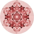 thumbnail image 1 of Ahgly Company Machine Washable Indoor Round Transitional Red Area Rugs, 3' Round, 1 of 7