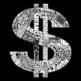 thumbnail image 2 of LA Pop Art Men's Premium Blend Word Art T-shirt - Dollar Sign, 2 of 2