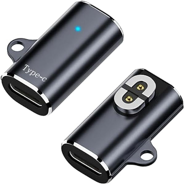 wonima11 AreMe 2 Pack Type-C Magnetic Charger Adapter, USB-C Charging Converter for AfterShokz Aeropex, Shokz OpenRun, OpenRun Pro, OpenRun Mini, OpenComm Without Charger Cable, Grey