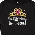 thumbnail image 3 of Inktastic 4th Birthday Princess Girls Crown Toddler Hoodie, 3 of 4