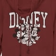 thumbnail image 2 of Junior's Mickey & Friends Retro Black and White Group Cowl Neck Sweatshirt Scarlet X Large, 2 of 3
