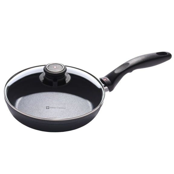 Swiss Diamond 8" Nonstick Induction Fry Pan w/Lid | HD Classic