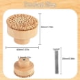 thumbnail image 4 of Tiradores de ratán Colco 6 piezas Madera bohemios modernos, 4 of 8
