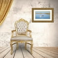 thumbnail image 3 of Saxe, Carol 24x14 Gold Ornate Wood Framed with Double Matting Museum Art Print Titled - Lone Boat in Seascape, 3 of 4