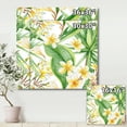 thumbnail image 4 of Designart ' Yellow Flowers and Tropical Foliage VII ' Modern Canvas Wall Art Print, 4 of 4