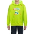 thumbnail image 1 of Chandail à Capuche Garçon Imprimé Lettres Colorées Chandail Décontracté Manches Longues avec Poche Confortable Haut Enfant, 1 of 8