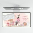 thumbnail image 4 of Happy Mother's Day Chinese Crested Love Dog Mom Heart Flower Desk Mat Full Keyboard Mouse Pad Dog Lover Large Mousepad - 12004, 4 of 5