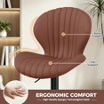 thumbnail image 3 of Alpinel Folding Chairs With Metal, Plastic Seat And Steel Frame, Portable Alpinel Folding Chairs For Wedding, Party And Office, Suited To Adults And Event Hosts, Brown, Set Of 2, 3 of 5