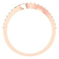thumbnail image 5 of 0.21 ct Brilliant Round Cut Simulated Green Diamond 14k Rose Gold Stackable Band SZ 10.25, 5 of 6