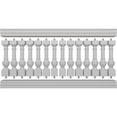 thumbnail image 5 of Ekena Millwork 40"H x 7'L Fiberthane York Unassembled Balustrade Railing Kit, Style D (6 3/8" On-Center Spacing to Pass 4" Sphere Code), 5 of 6