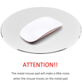 thumbnail image 4 of Aluminum Mouse Pad, Office Thin Hard Mouse Mat Leather Surface Double Side Precision Mouse Pads for Fast, 4 of 5