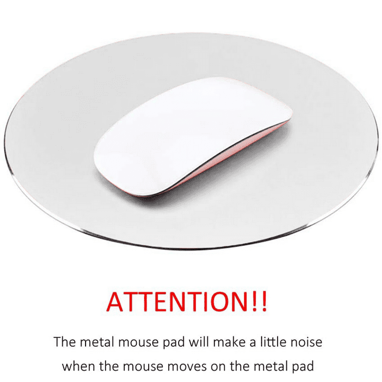 Metal Aluminum Mouse Pad Office and Gaming Thin Hard Mouse Mat Double Sided