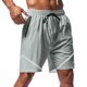 thumbnail image 5 of Pantalones Elásticos de la Cintura de los Hombres de Color Sólido Moda Casual con Bolsillos Encaje de la Cintura Pantalones Cortos, Pantalones Cómodos para Diarios, 5 of 8