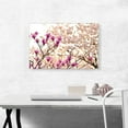 thumbnail image 2 of ARTCANVAS Magnolia and Cherry Blossoms Home decor Canvas Art Print - Size: 26" x 18" (0.75" Deep), 2 of 9