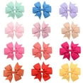 thumbnail image 2 of 3'' Hair Bows for Girls Grosgrain Ribbon Toddler Hair Accessories with Alligator Clip Bow for Toddler Girls Baby Kids Teens Gift, 2 of 7