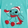 thumbnail image 3 of Lilo & Stitch - Merry Stitchmas - Girls Fitted Short Sleeve Tee, 3 of 5