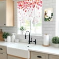 thumbnail image 5 of Valentine's Day Tie Up Curtains 45 Inches Long, Kitchen Window Curtains Over Sink, Watercolor Love Modern Minimalist Boho Small Window Curtains Shade Balloon Curtains Valances for Bedroom 34"x45", 5 of 8