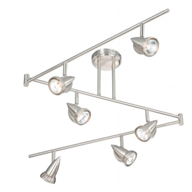 Vaxcel International SP34166SN 6L Swing Track Bar - Satin Nickel