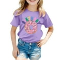 thumbnail image 3 of WOYY Big Girls Birthday Tshirt Doughnut Letter Print Short Sleeve T Shirt, Sizes 3-13, 3 of 3