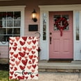 thumbnail image 4 of Valentines Day Watercolor Red Love Hearts Garden Flag Yard Flag 12.5x18 Double Sided Small Mini Yard Outdoor Outside Holiday Decoration, 4 of 6