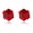 red, variant on 1Pair Zircon Magnetic Earrings Cube No Piercing Bling Ear Stud Jewelry Earring ⭐-multicolor