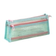 thumbnail image 2 of CuiLiyq Clear Mesh Pencil Case, Zipper Stationery Pouch, Large Capacity Transparent Pen Bag, for College, Office, and Travel Supplies Storage, 2 of 6