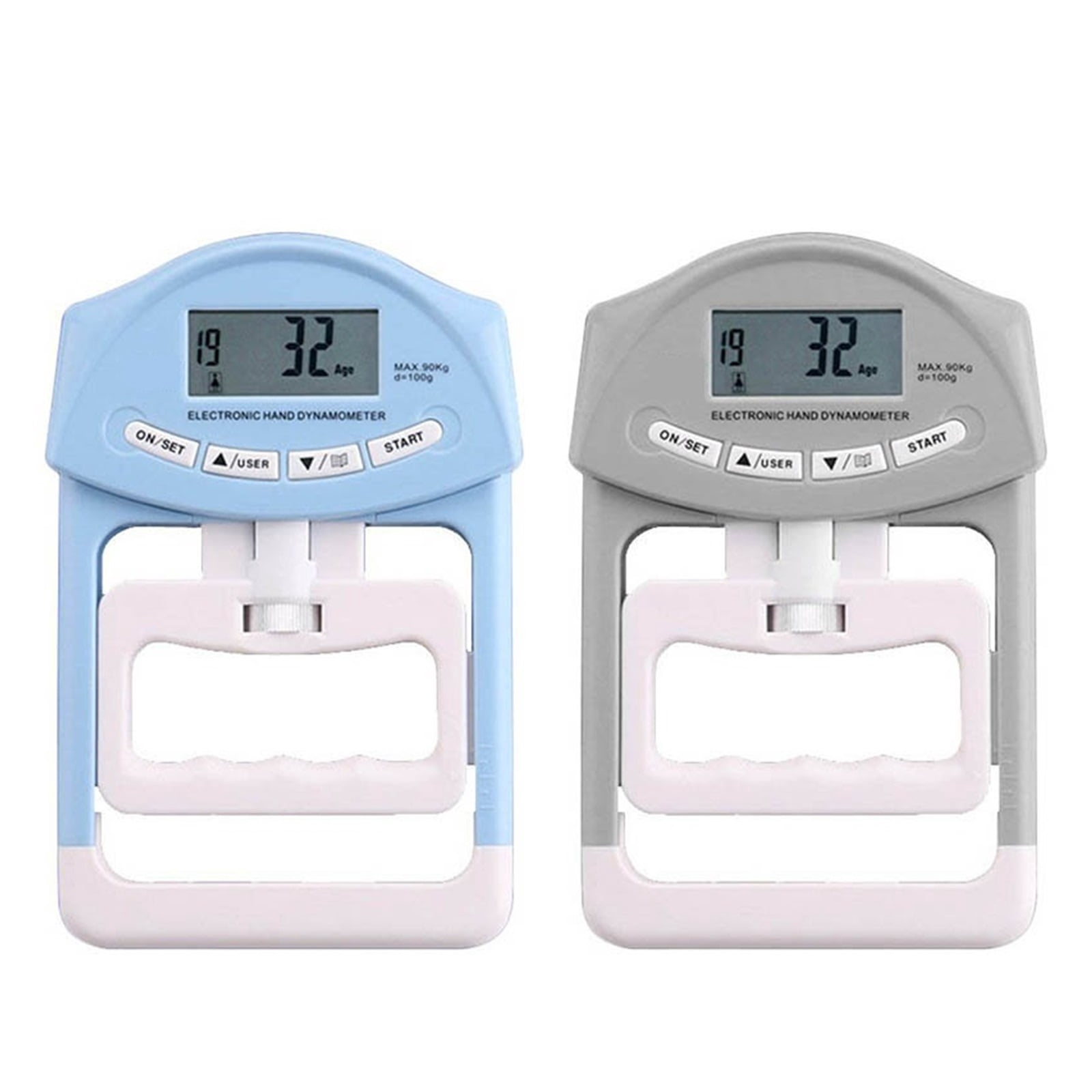 Digital Electronic Hand Dynamometer 90kg/200lbs Counting Gripper Hand Grips Strengthener Measurement Meter Auto Capturing Power ,Precision Force Measuring Instrument
