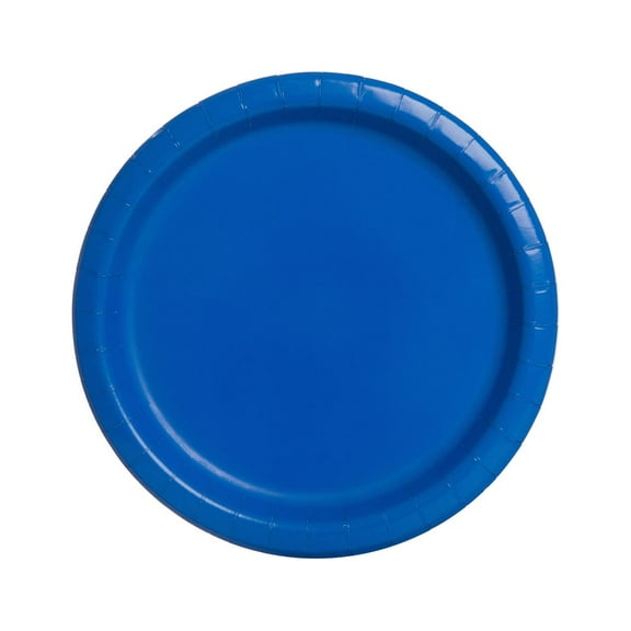 Royal Blue Paper Dessert Plates, 7 inch (Pack of 6)
