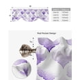 thumbnail image 5 of Watercolor Morocco Purple Art Kitchen Valance Curtain Window Valance for Living Room Bedroom Tie Up Valance Curtain, 5 of 6