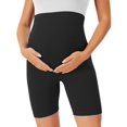 thumbnail image 3 of Pantalones cortos BONVIGOR para maternidad sobre el vientre, 5 pulgadas, para moteros, yoga, atletismo activo, embarazo, pijama, 3 of 6