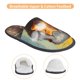 thumbnail image 3 of Balery Colorful Painted Duck Pantuflas de Casa de Felpa Silenciosas con Diseño Estampado, Zapatillas Cómodas Antideslizantes de Algodón para Interior-Medium, 3 of 8