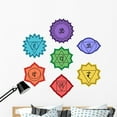 thumbnail image 1 of Chakra Sanskrit Emblems Wall Decal Sticker Set Wallmonkeys Peel and Stick Graphics (48 in H x 48 in W) WM502698, 1 of 4