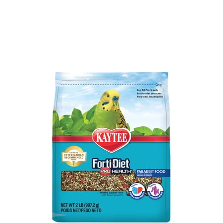 Kaytee Forti-Diet Pro Health Parakeet Bird Food Seed, 2 Pound