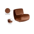 thumbnail image 2 of Meridian Furniture Nouveau Cognac Velvet Accent Chair, 2 of 10
