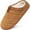 Brown, variant on Ecetana Mens Slippers Cozy Memory Foam Scuff Slippers Casual Slip On Warm House Shoes