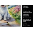 thumbnail image 5 of Coton de Tulear Spring Path Kitchen Towel 15 in x 25 in, 5 of 6