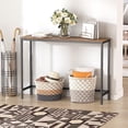 thumbnail image 1 of Lifewit Mesa Auxiliar Consola Estrecha con Estructura Metálica para Salón Entrada Mesa Recibidor Mesita Larga para Pasillo Despacho Mesa Decorativa para Dormitorio Fácil Montaje Marrón Rústico, 1 of 10
