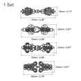 thumbnail image 2 of 4 Pack Vintage Sweater Clips Cape Cloak Clasp Cardigan Clips for Women, Gun-black, 2 of 6
