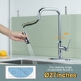 thumbnail image 5 of WOWOW Single Handle Pull Down Sprayer Kitchen Faucet in Polished Chrome with Deck Plate, 5 of 5