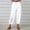 White, variant on WXLWZYWL Womens Casual Pants Wide Leg Baggy Tapered Capri Drawstring Elastic Waist Ankle Trousers with Pockets