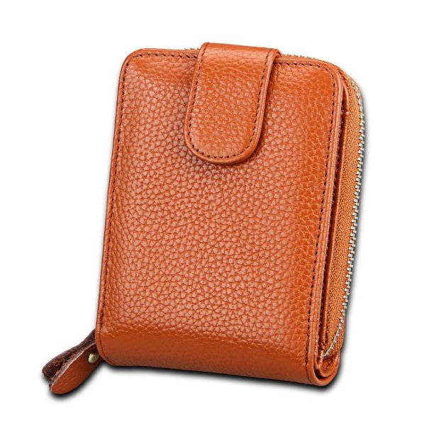 Tarjetero multifunción para carnet de conducir de hombre, tarjetero de piel con rfid, tarjetero para mujer