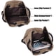 thumbnail image 4 of Canvas Travel Duffles, Travel Bags Overnight Weekend Bags Carry On Shoulder Tote Bag Rucksack Luggage.m-black, 4 of 4