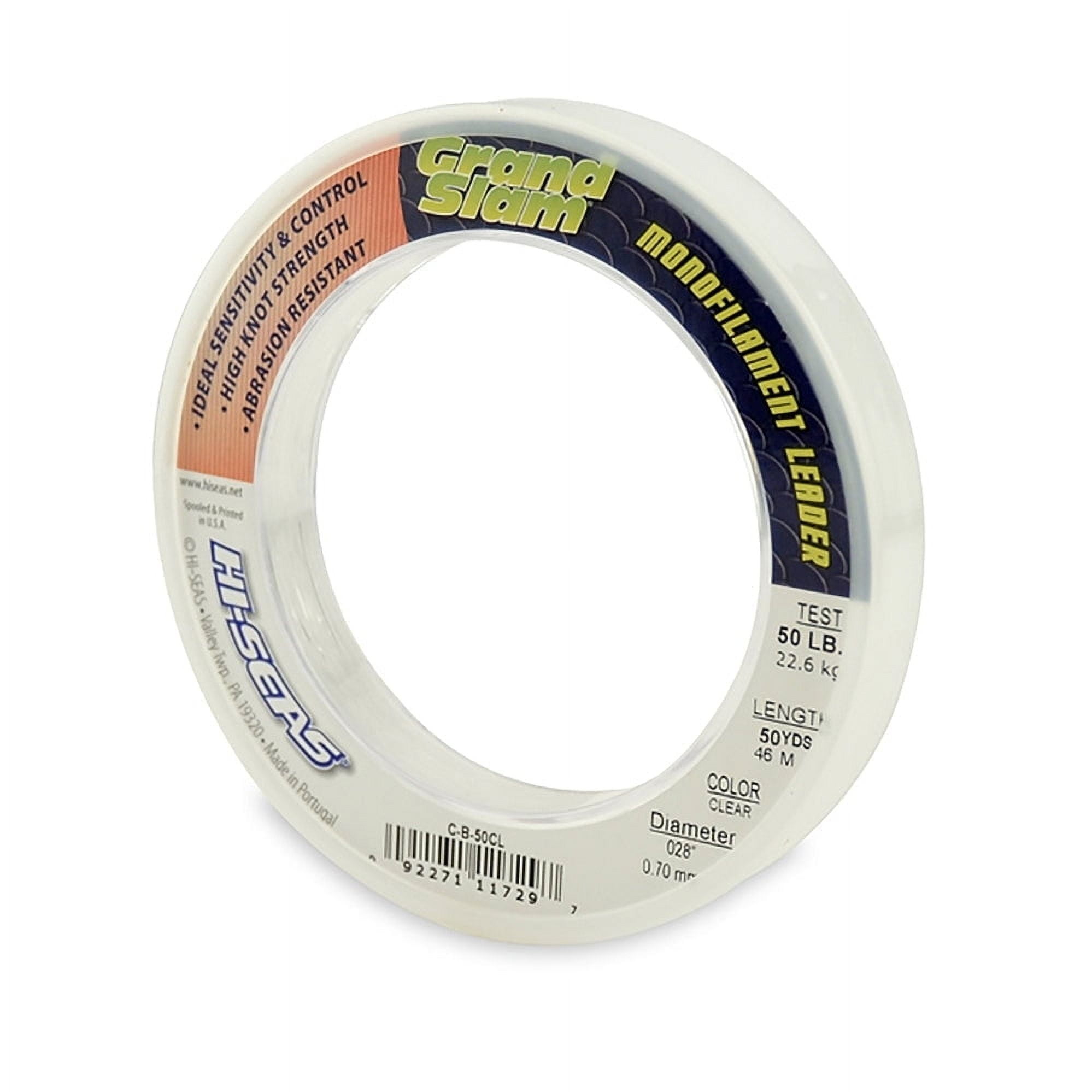 American Fishing Wire Hi-Seas Grand Slam Mono Leader 50 lb 50 Yard
