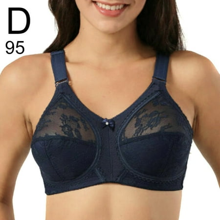 

Women Wireless Bra Non Wired Comfort Plus Size Sleep Full Coverage Bra(Blue 95 D)